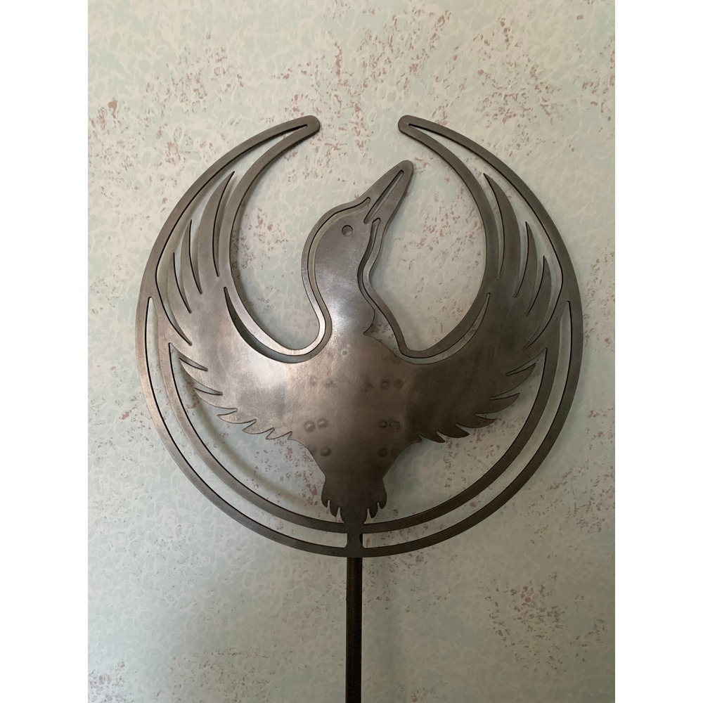 Steel Rebel Loon 14" Yard Stake, Minnesota Alliance Plasma Cut Garden Sign